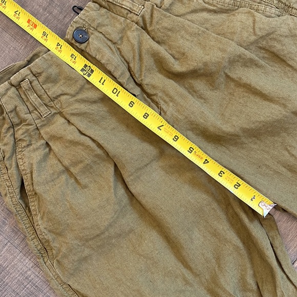 ZARA 100% LINEN CARGO OANTS SIZE S HIGH WAISTED - Picture 7 of 16